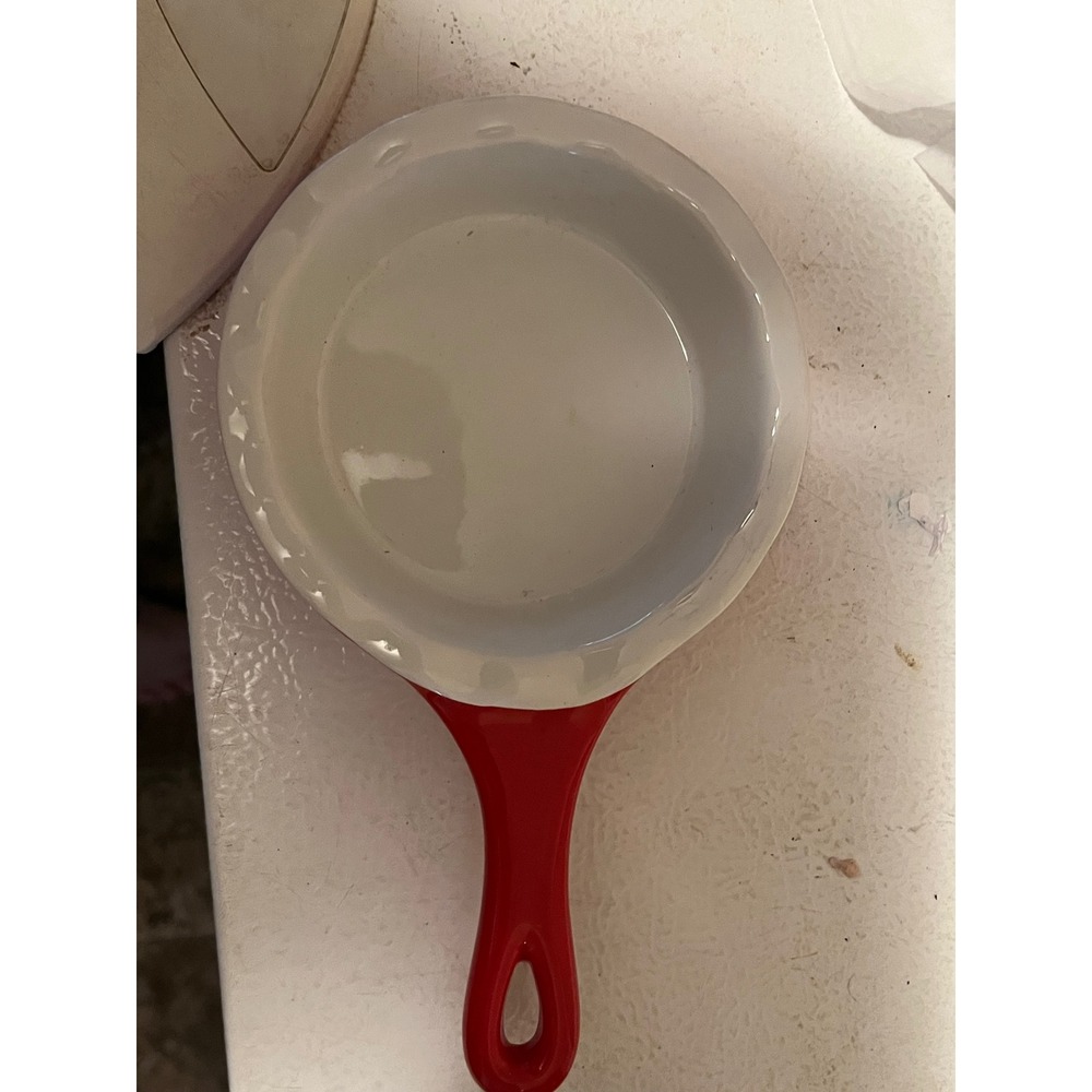 Modern Gourmet Foods Red Stoneware Ramekin Baking Dish‎ with Handle Oven Safe